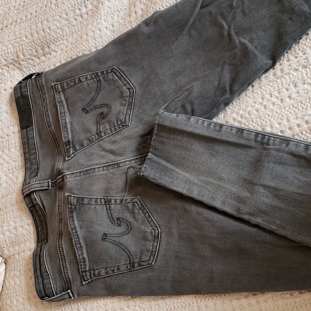 AG legging black distressed skinny jeans 27